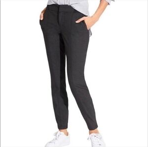 Sz 2 Athleta Charcoal "Work it City" Wool Blend Pants Mid-rise Tapered Joggers